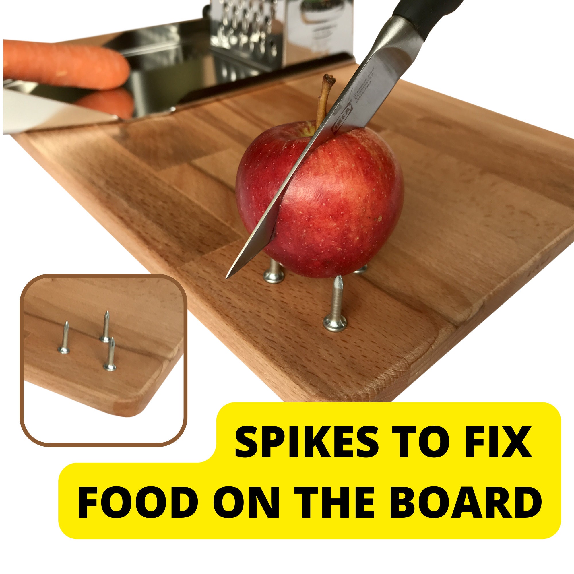 One Handed Cutting Board 'Cook-Helper' | Adaptive cooking tools for  disabilities | Adaptive Kitchen Equipment | Gadgets for Handicapped | For  Stroke