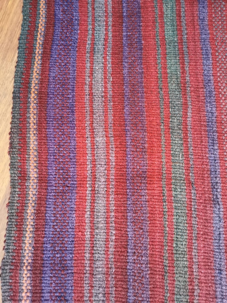 Vintage Jordanian Kilim Runner Rug 335 x 110 cm or 182 x 110 cm image 4