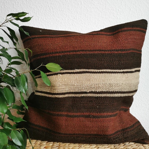 Unique Kilim Pillow Case 60 x 60 cm 1007