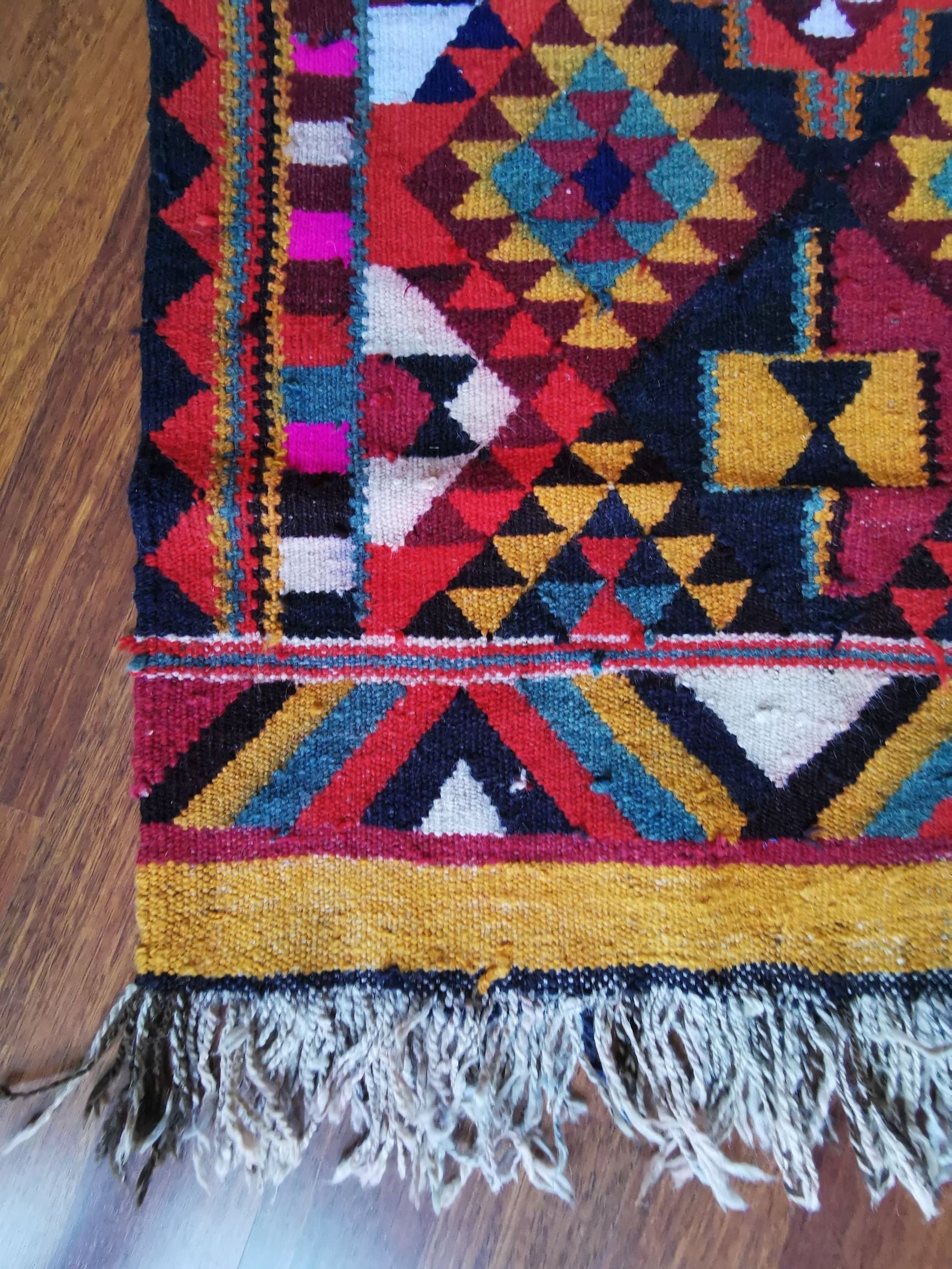 Iraqi Gun Rug Vintage Iraqi Kilim Runner Rug Colorful Handmade Bohemian - Etsy