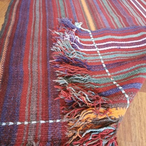 Vintage Jordanian Kilim Runner Rug 335 x 110 cm or 182 x 110 cm image 2