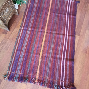 Vintage Jordanian Kilim Runner Rug 335 x 110 cm or 182 x 110 cm 182 cm x 110 cm