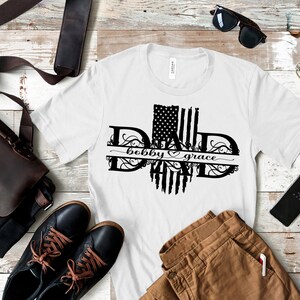 Dad American Flag Svg, Dad Split Svg, Dad Svg, Dad Monogram Svg, Dad