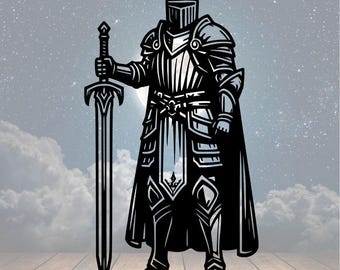 Knight Metal Sign: Medieval Wall Decor, Unique Gifts