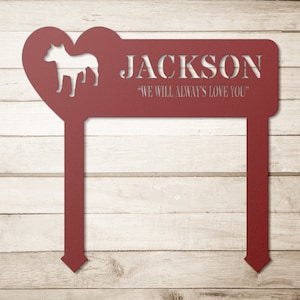 Personalized Dog Memorial Stake,  Pet Dog Memorial Garden Stake, Custom Pet Memorial Yard Stake, Memorial Yard Marker, Pet Memorial Decor