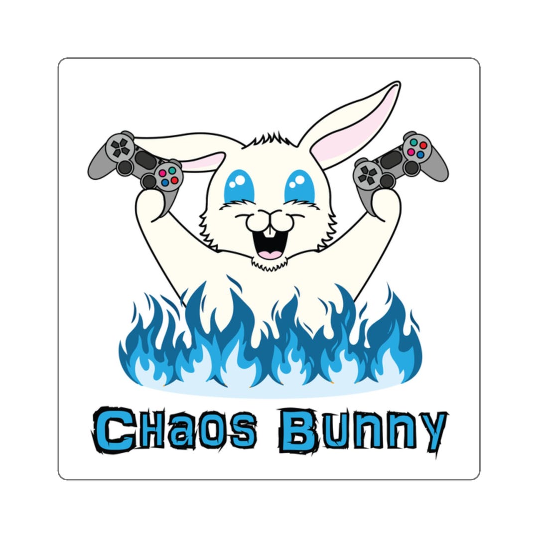 Happy Bunny Playstation Square Stickers - Etsy