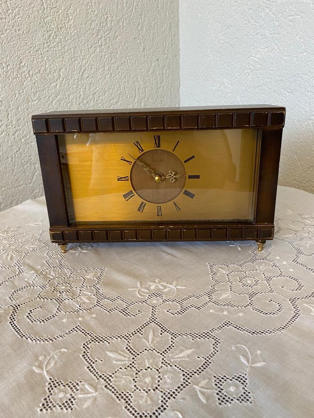 Vintage Zentra Mantel Clock1960s Retro Etsy