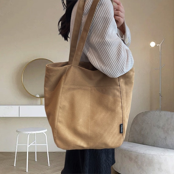 Trendy Minimalist Tote Bag, Large Capacity Shoulder Bag With