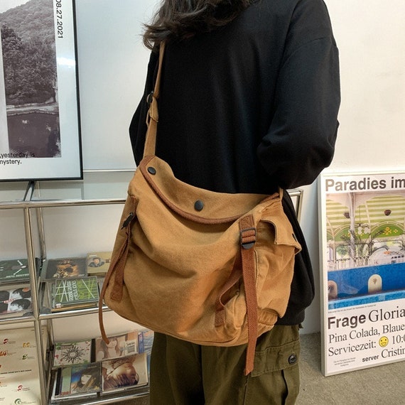 Fashion Casual Trendy Postman Shoulder Bag Plaid Small Messenger