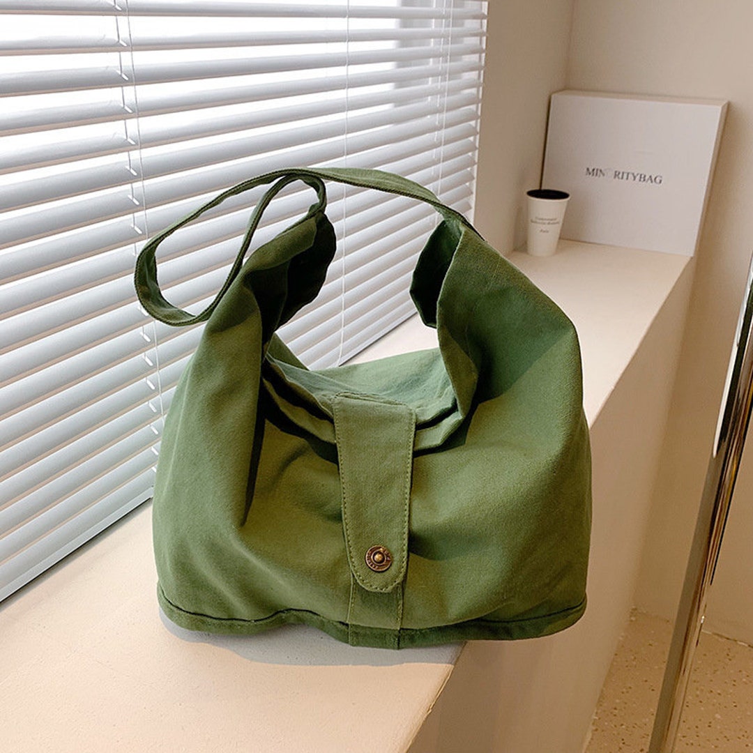 Snap Buckle Shoulder Bag Minimalist Tote Bag Stylish Work - Etsy