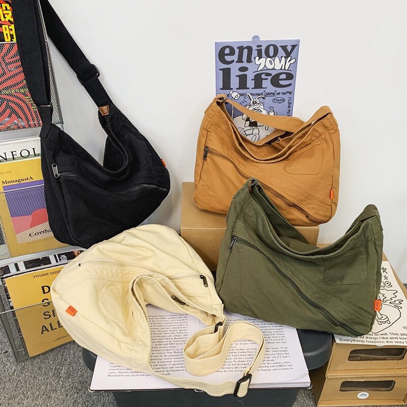 Vintage Style Messenger Bag Stylish Tote Bag Minimalist Etsy