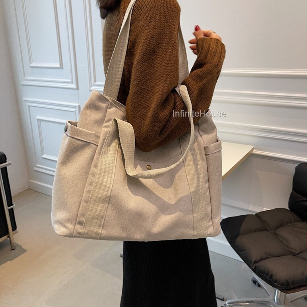 Classic Trendy Tote Bag, Solid Color Elegant Shoulder Bag, All