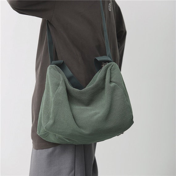 Casual Nylon Crossbody Shoulder Bag with Short Handle Cotton
