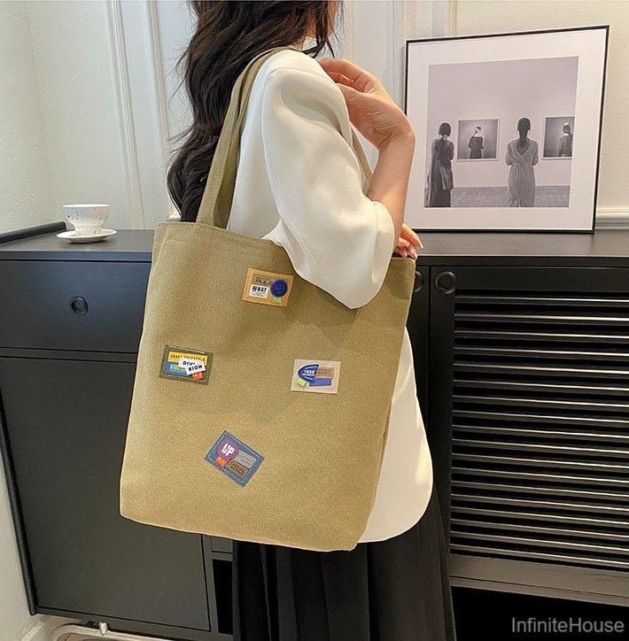 Pastel Aesthetic Canvas Tote Bag