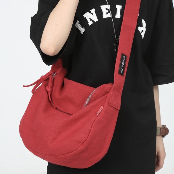 Trendy Casual Hobo Shoulder Bag, Zipper Crossbody Bag, Minimalist