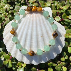 Green Aventurine & Tiger&#39;s Eye  &#39;Optimism&#39; Bracelet