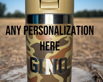 Personalized Yeti Cup • 12oz or 18oz YETI leakproof Water Bottle • Custom Name Laser Engraved •