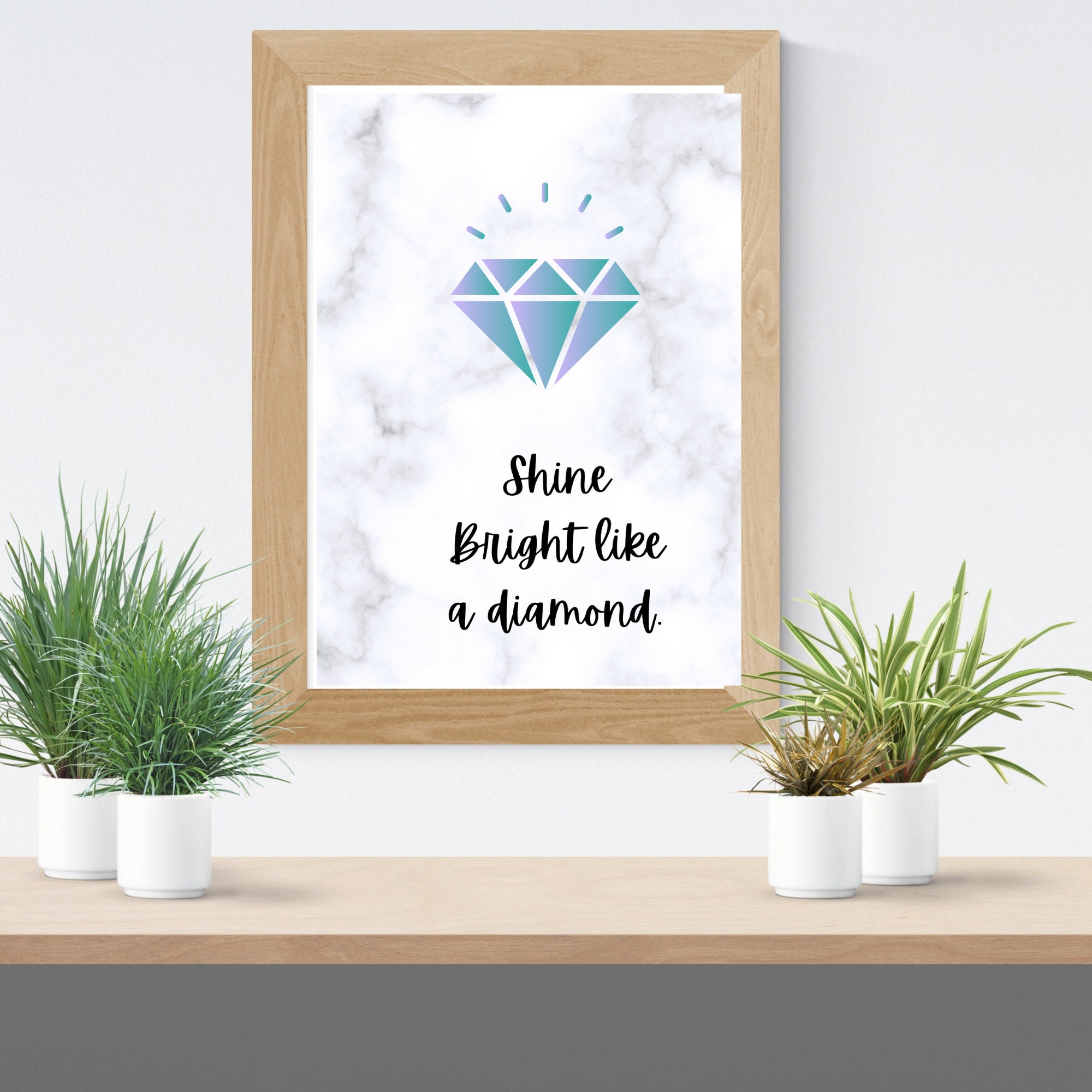 Blue Diamond Printable With Motivational Quote Etsy India blue-diamond-printable-with-motivational-quote-etsy-india