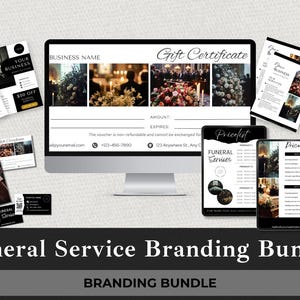 Funeral Flyer Canva Templates Bundle: Memorial Service Marketing (Digital Download)