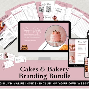 Bakery Business Branding Kit: Canva Templates (Digital Download)