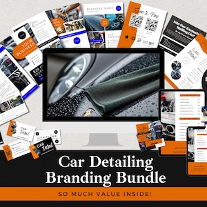 Car Detailing Business Branding Kit: Canva Template (Instant Download)