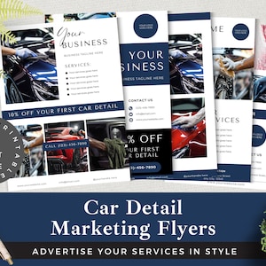 Car Detailing Flyer: Editable DIY Marketing Template (Canva)