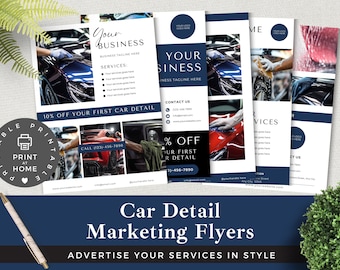Car Detailing Flyer: Editable DIY Marketing Template (Canva)