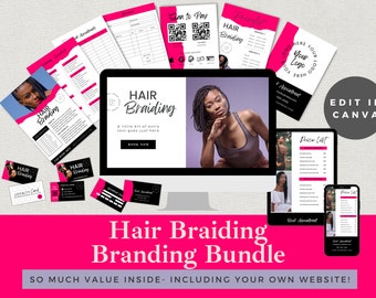 Hair Braiding Flyer Hair Salon Flyer Book Now Hair Instagram - Etsy