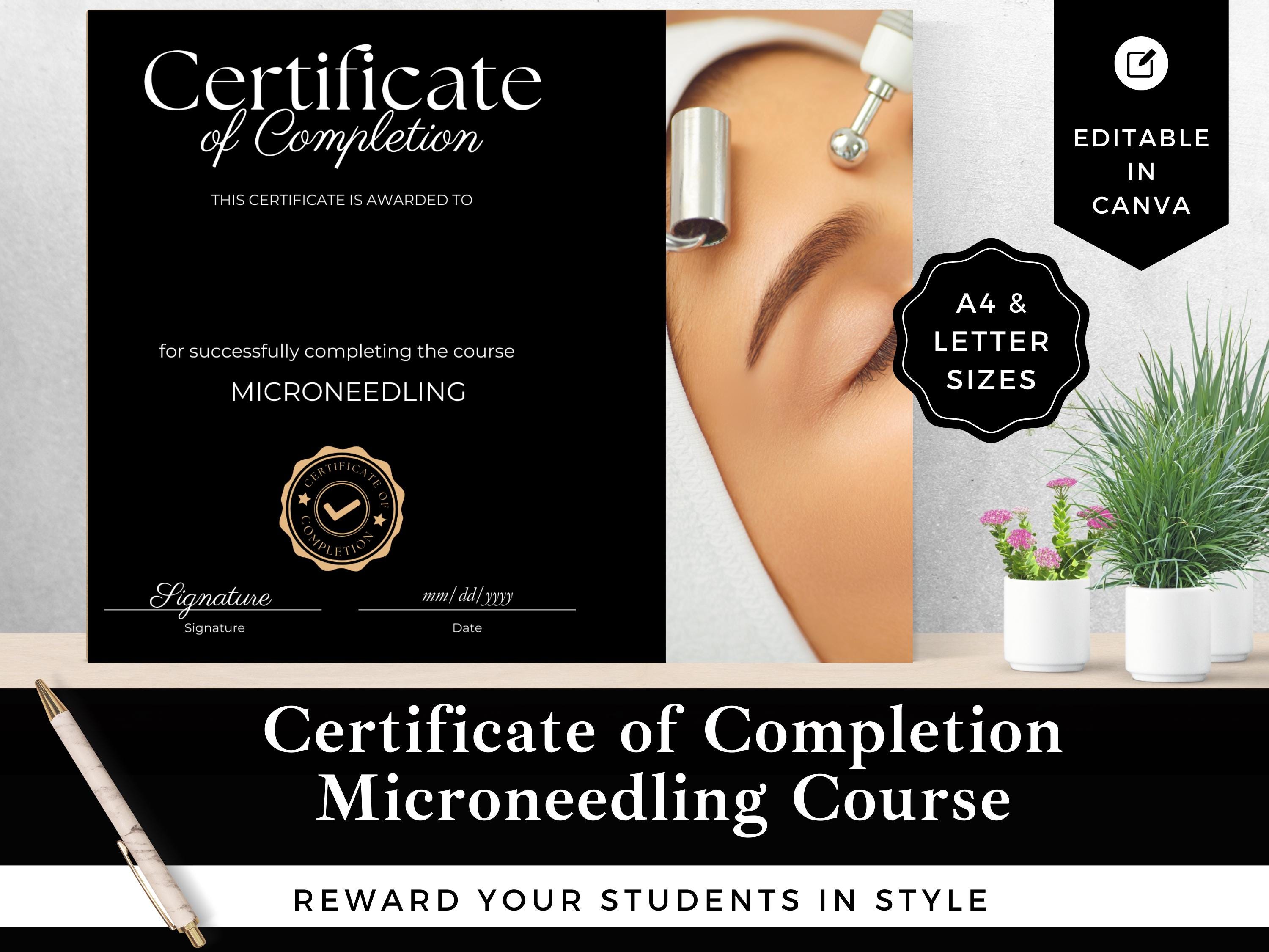 Cosmetology Certificate of Completion - Etsy, image size:3000x2250