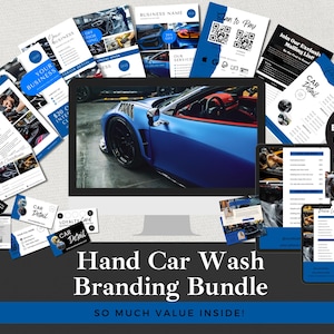 Car Wash Marketing Bundle: Canva Templates, Flyers, Pricelist (Instant Download)