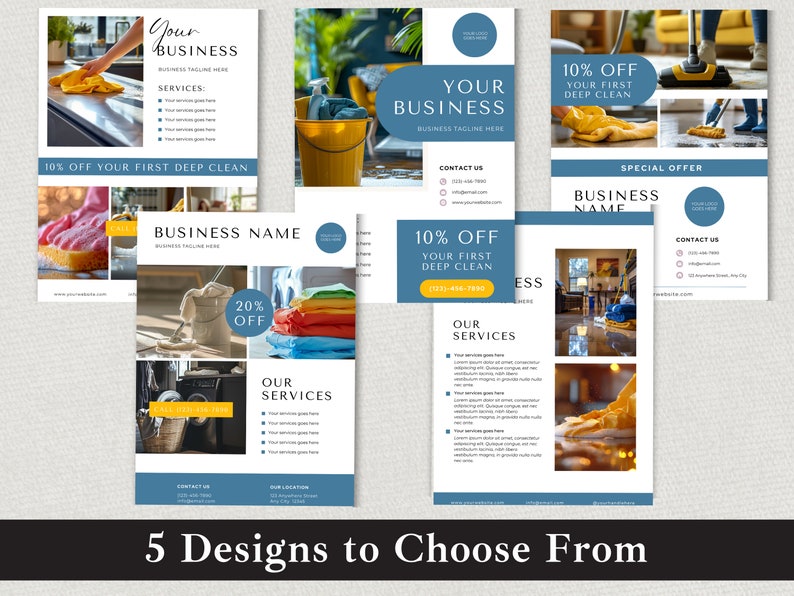 Cleaning Service Flyer | Editable DIY Marketing | Instant Download ...