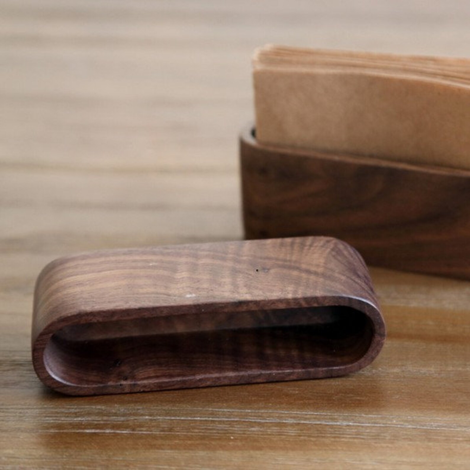 Set of 3 Square Business Card Holder business Card Display Etsy
