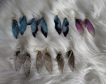 Boucles d'oreilles ailes papillon