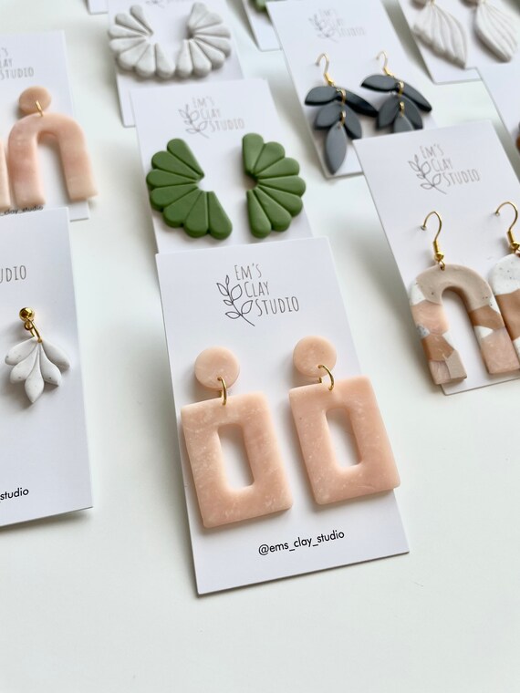 Trendy polymer 2024 clay earrings