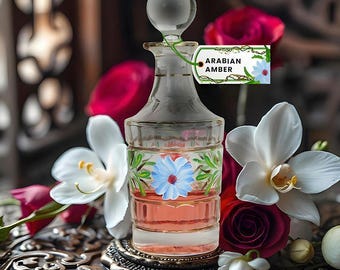 Zarte Mischung aus Arabischen Bernsteinen von Attar von Norah | Oud Amber Moschus Parfümöl | Reicher süßer holziger Duft | Vegan Natürliches Unisex Parfüm