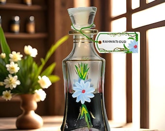 A Smoky Woody Perfume Oil | Rahmati Oud Attar Made in Kannauj | 100% Natural Oud and Herbal Blend | Vegan Unisex Alcohol-Free Men Perfume