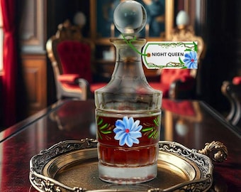 Attar de la Reina de la Noche India (Raat Rani) de Kannauj / Aceite de perfume unisex 100 % natural / Mezcla vegana de sándalo floral / Hecho a mano sin alcohol
