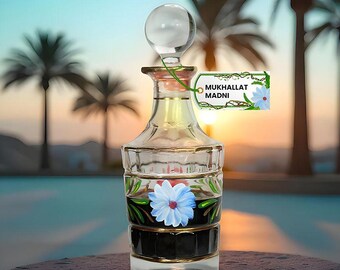 Mukhallat Madni Attar | 100% Natural Unisex Indian Perfume Oil | Vegan Floral Musk Saffron Blend | Handmade Long-Lasting Kannauj Fragrance