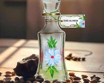 Creamy Oud and Musk Perfume Oil | Oud Al Misk Attar Made in Kannauj | Amber Saffron Sandal Blend | Unisex Vegan Alcohol-Free Vanilla Perfume