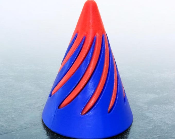 Small Impossible fidget cones x 2,  calming, relaxing, Soothing and fascinating to look at. Ideal gift.