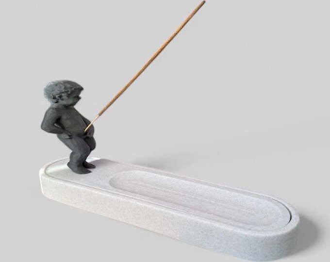 Manneken Pis statue incense stick holder, incense burner, gift, home fragrance, meditation, relaxation