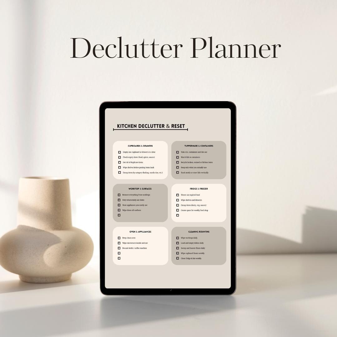 Ultimate Declutter Planner | Room by Room Home Reset | Printable ...