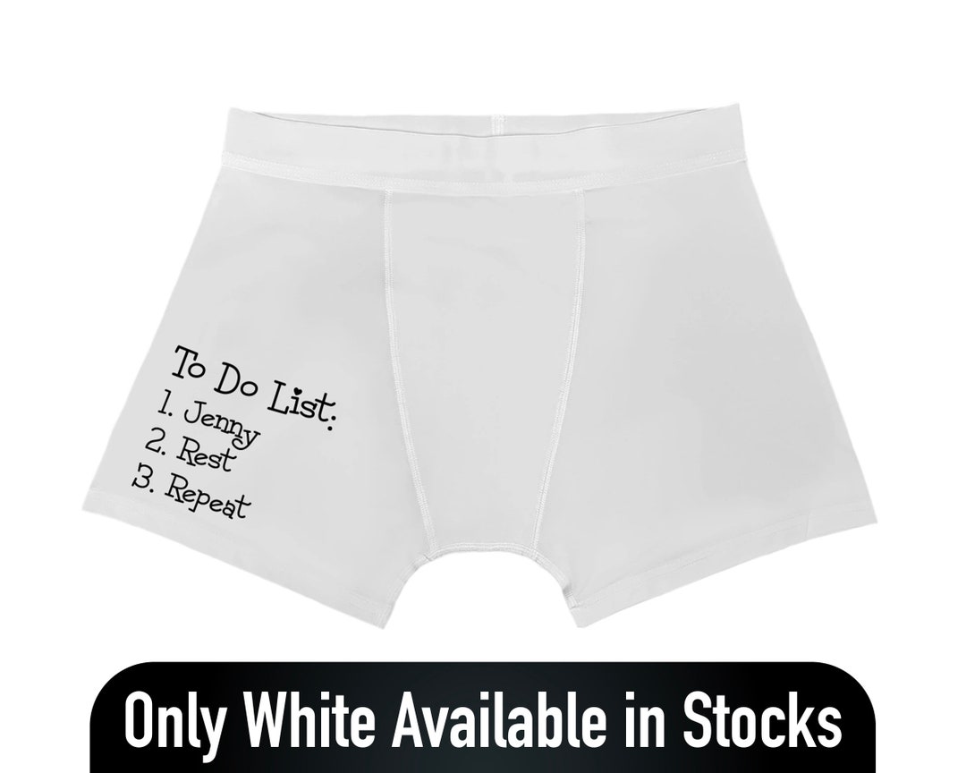 Personalized Funny Boxers Groom Boxers Gift for Groom Etsy