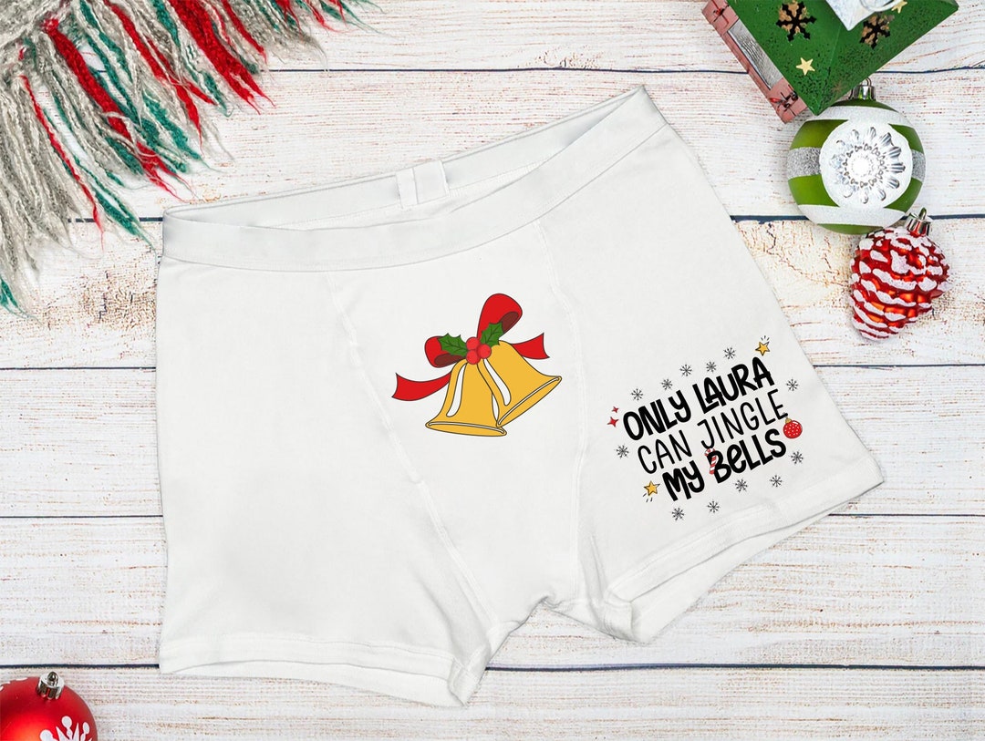 Funny Jingle Bells Boxer Custom Christmas Boxer Briefs Etsy
