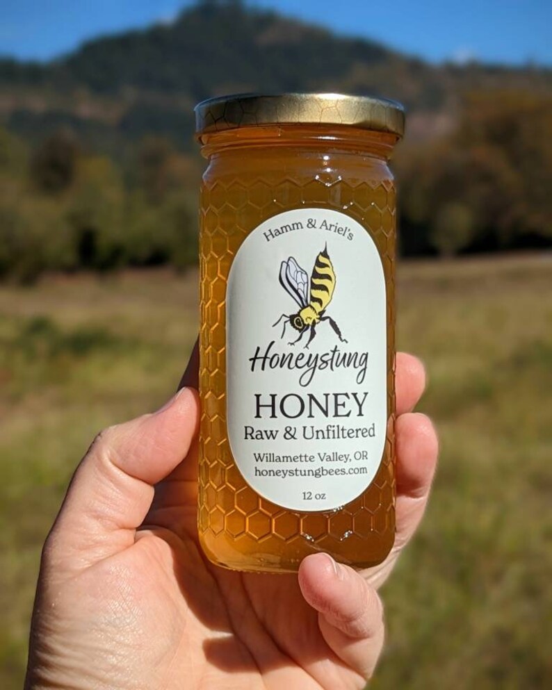 Raw Honey Pure Raw Unfiltered Honey Blackberry Honey Local Etsy