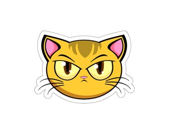 Mad Cat Die-Cut Sticker