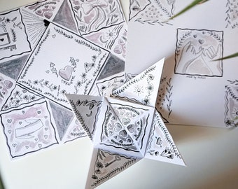 バレンタイン パズル パース by illustrons テンプレート (デジタル版