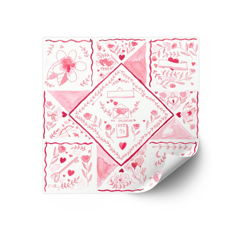 Valentine's Puzzle Purse by Illustrons Template (digital Version