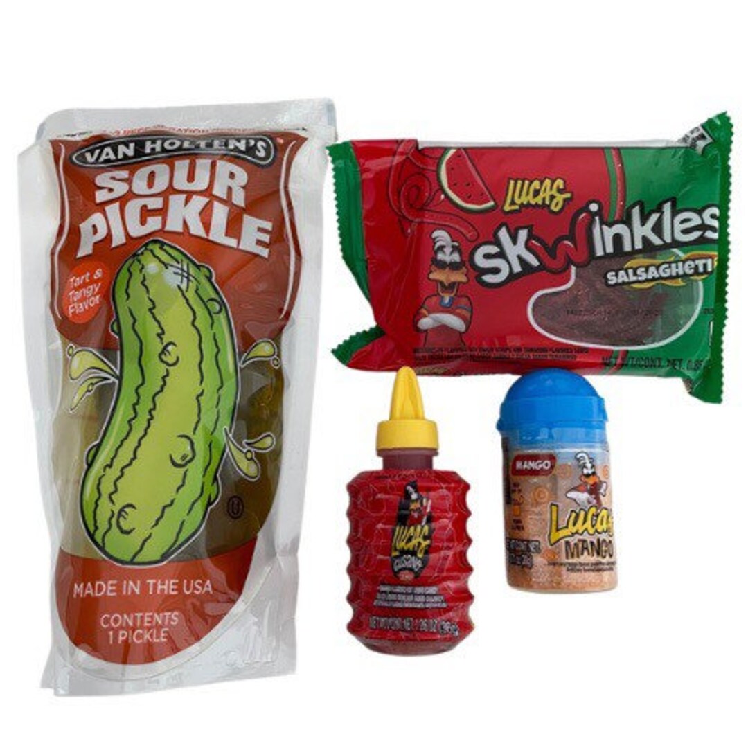 Sour Pickle Chamoy Pickle Kit Van Holten Lucas Etsy UK