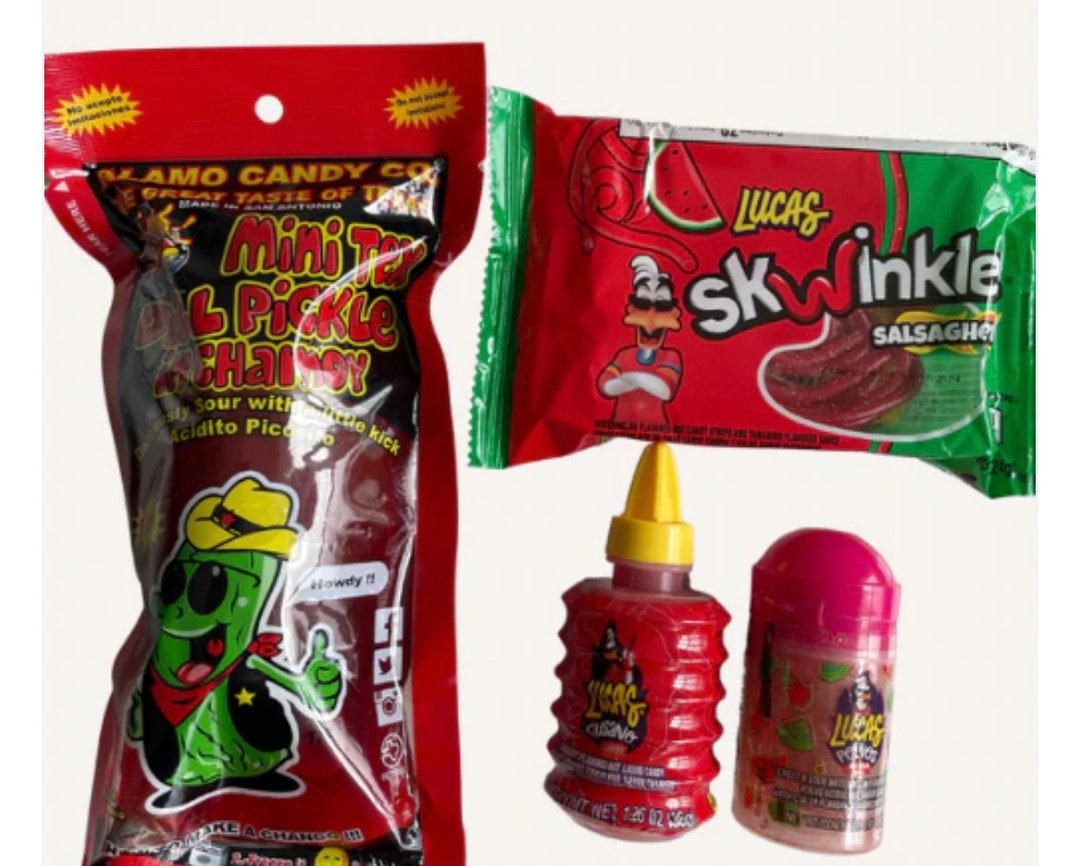 Mini Chamoy Pickle Kit Big Alamo Tiktok Famous Pickle Mexican Etsy